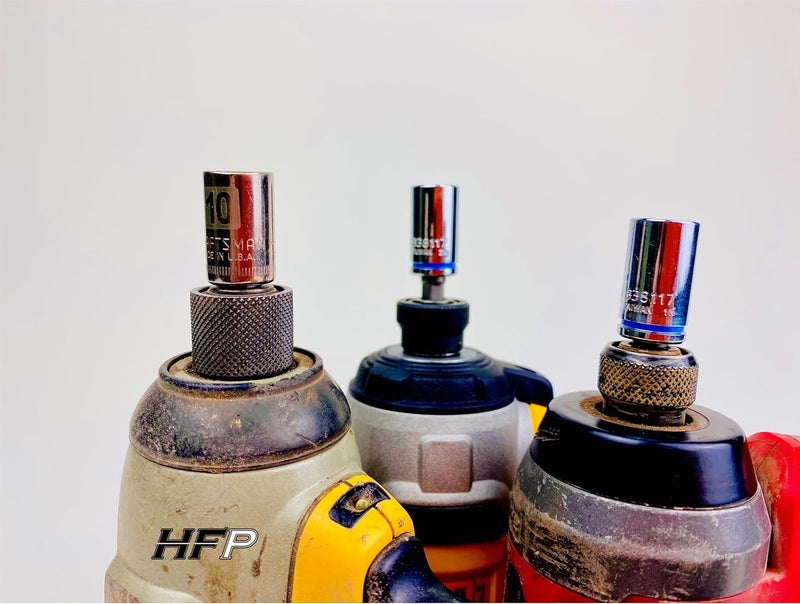 HFP Stubby 1/4 Inch Impact Socket Adapter Bit Only 1.3 Inches Long 3 Pack Stubby 1/4 Inch Impact Socket Bit 1/4" Hex to 1/4" Square - Image 3